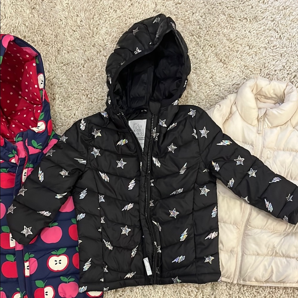 Black Star Pattern Kids Jacket